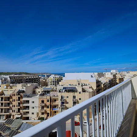 Spacious & Quietly Located 2bd Penthouse With Large Terrace & Distant Sea Views St Paul's Bay